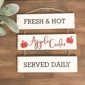 TARGET | Wooden Fall Apple Cider Home Decor Sign